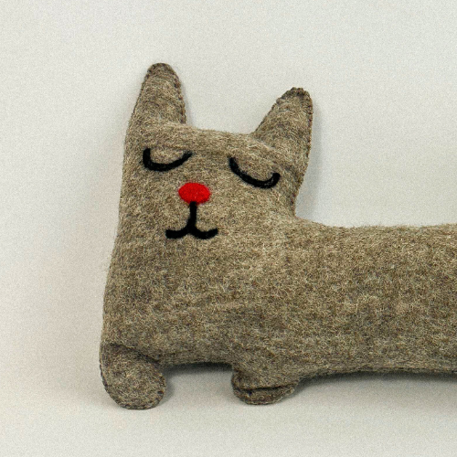 Katzenspielzeug Filzkatze – Deko Katzenkissen, extra gross