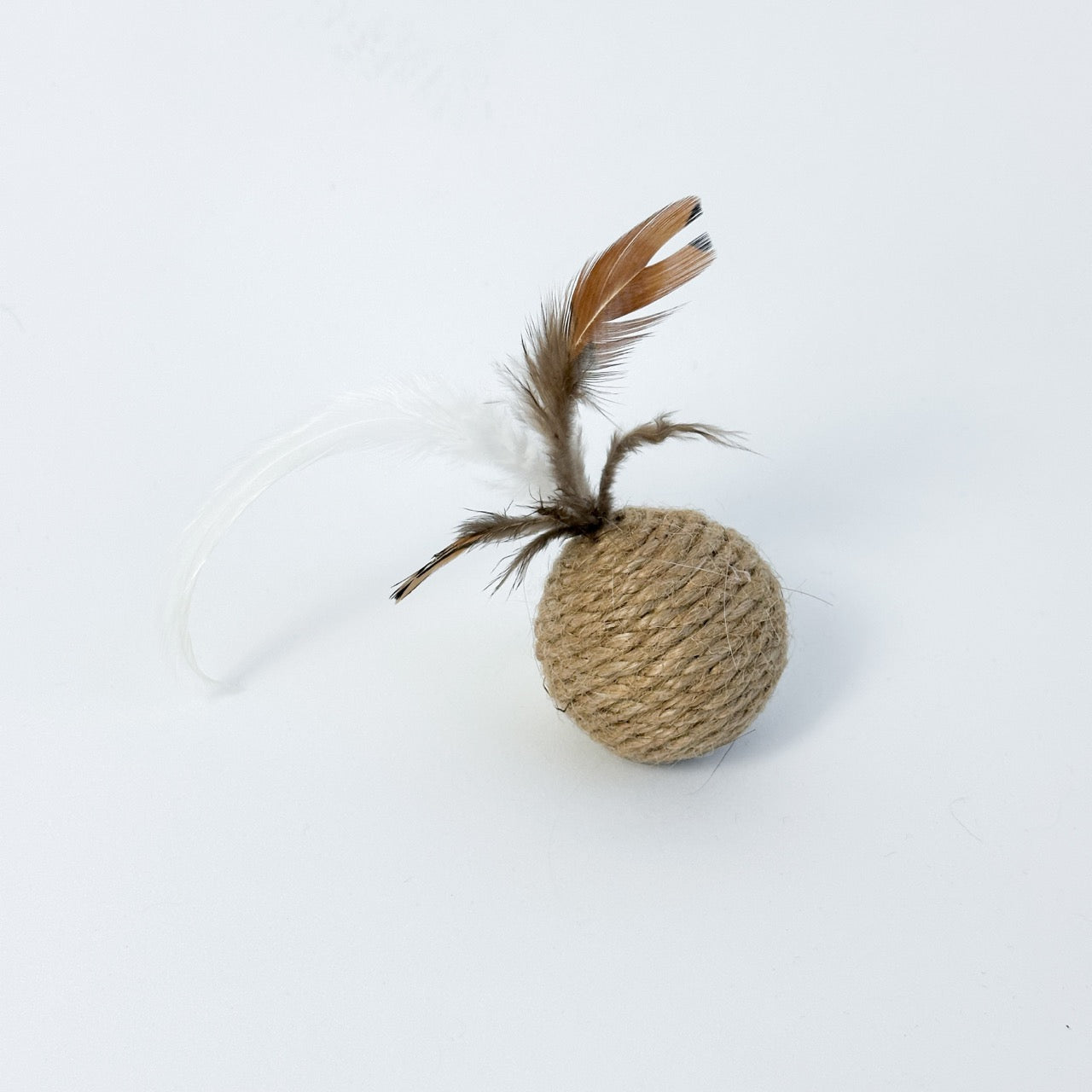Premium Katzenspielzeug Bällchen mit Federn  2.5 cm - 5cm