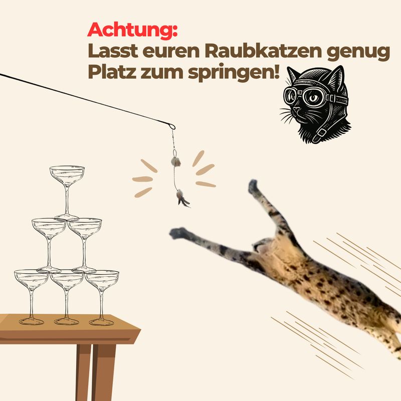Premium Katzenspielzeug Actionsangel flex